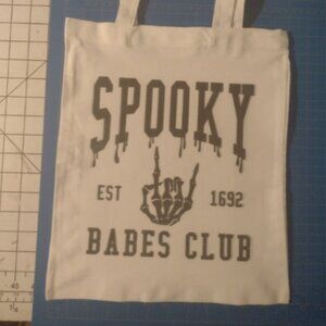 Halloween, Goth, canvas unisex tote bag new